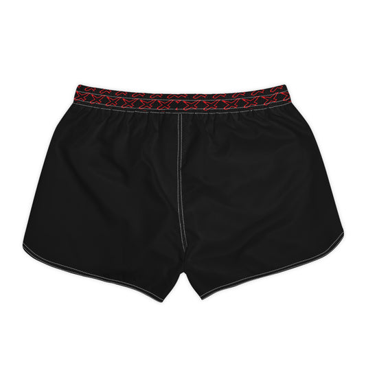 SeaDoo RXTX X-Team Women's Athletic Shorts — Dynamic Stripe Swim Shorts Red