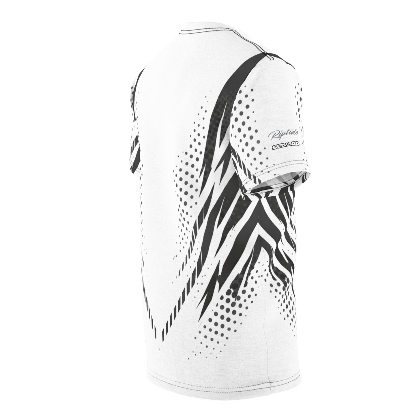 SeaDoo GTX X-Team Cyber Racing Dri Fit Tee — Grey & White All-Over Print