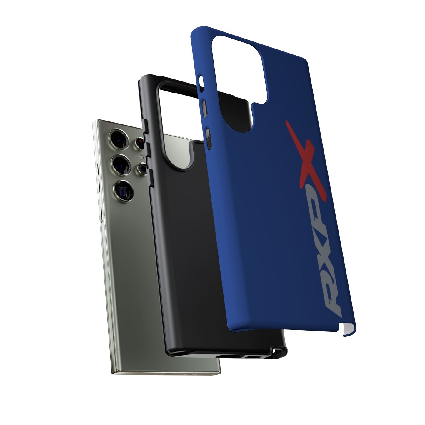RXPX Tough Phone Case Protective Cover - iPhone Samsung Google Pixel - Dark Blue