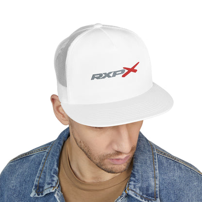 RXPX Embroidered Snap Back Trucker Cap - 5-Panel Mesh Hat