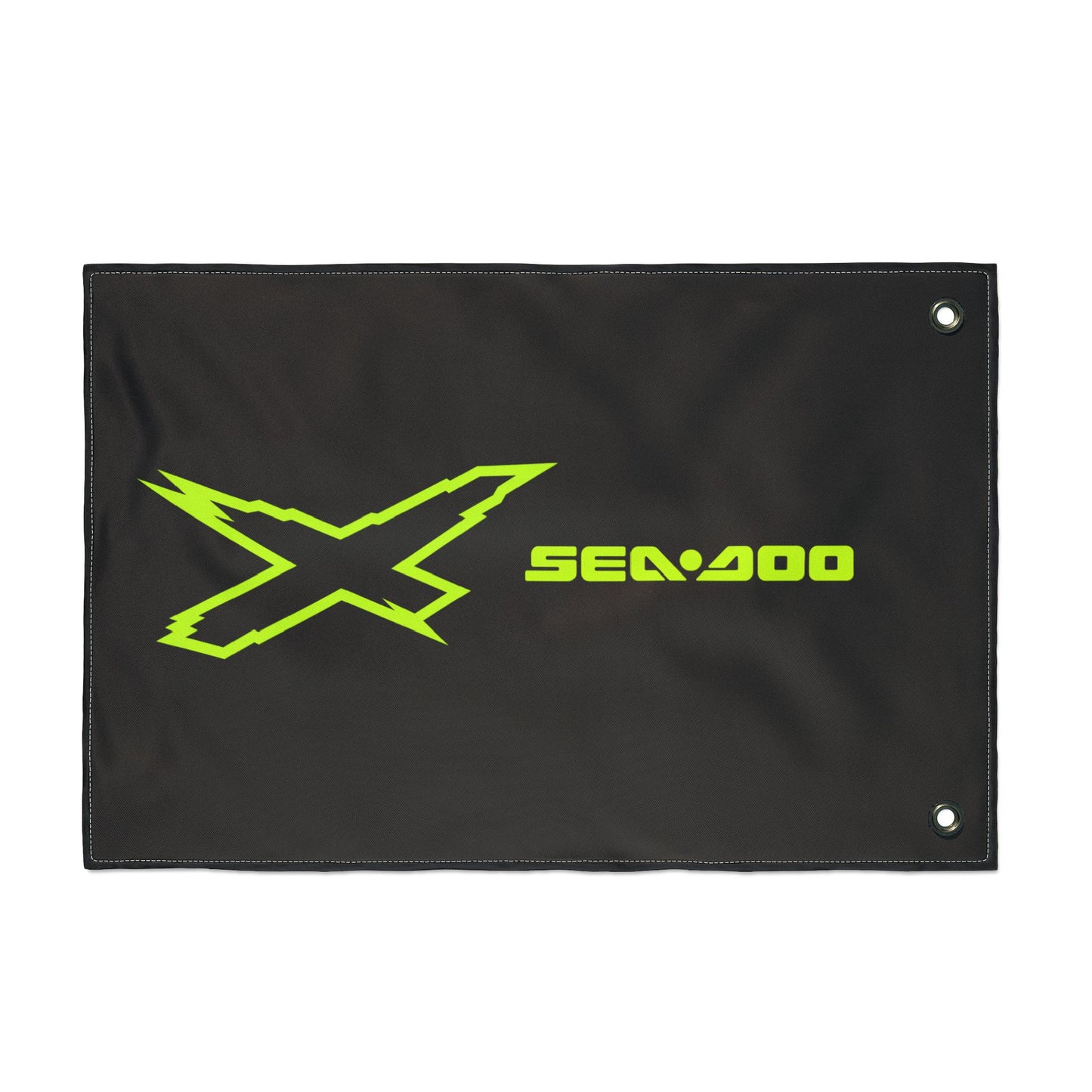 Sea‑Doo X-Team Performance Flag — Double‑Sided Manta Green Watersports Banner