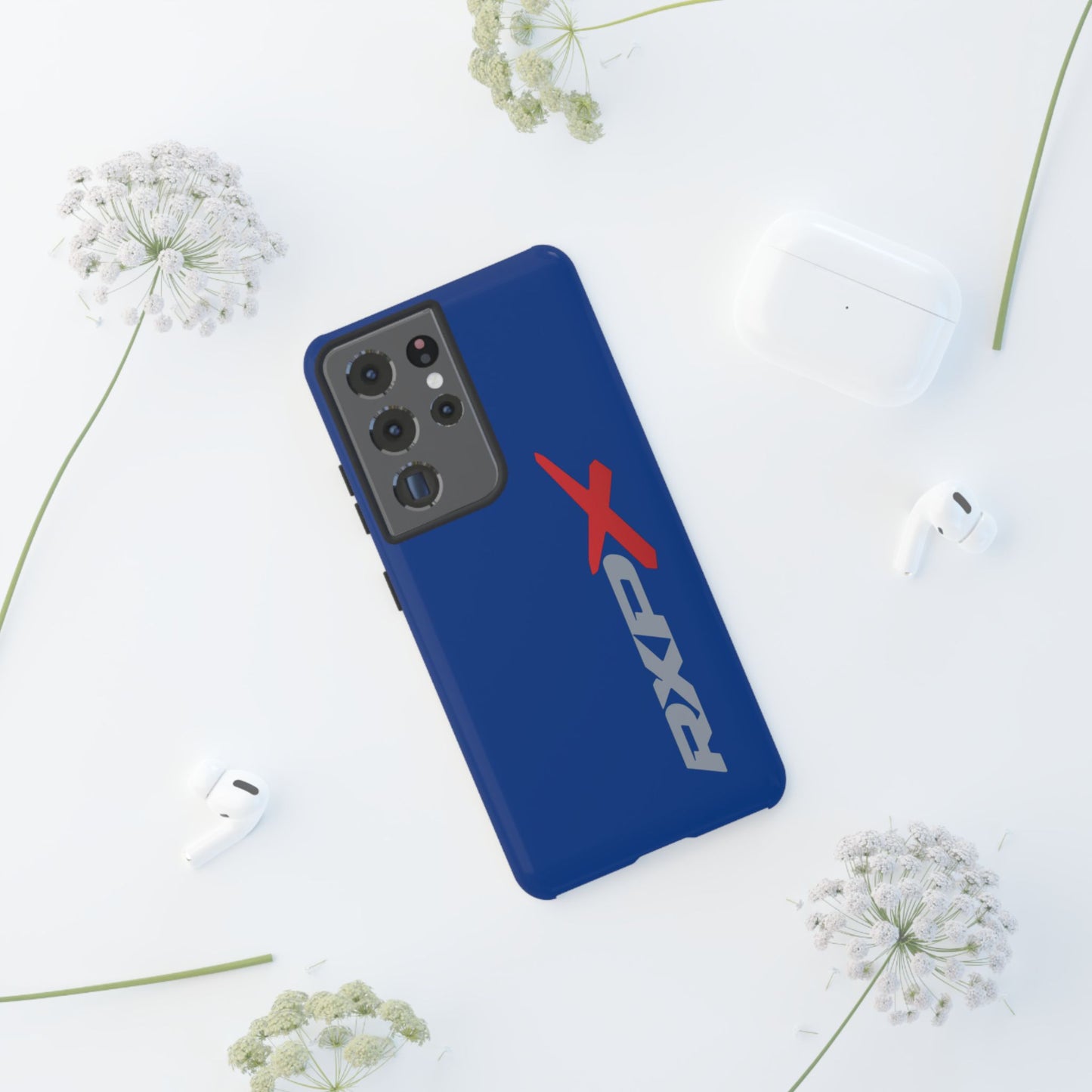RXPX Tough Phone Case Protective Cover - iPhone Samsung Google Pixel - Dark Blue