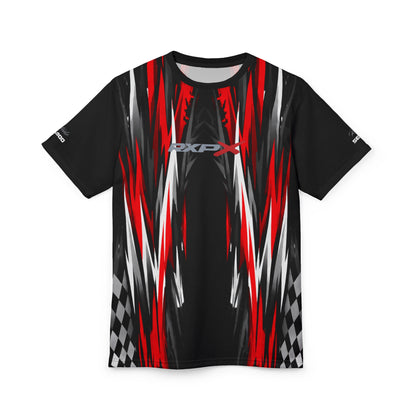 SeaDoo RXPX Racing Graphic Tee — Red & Black All-Over Print