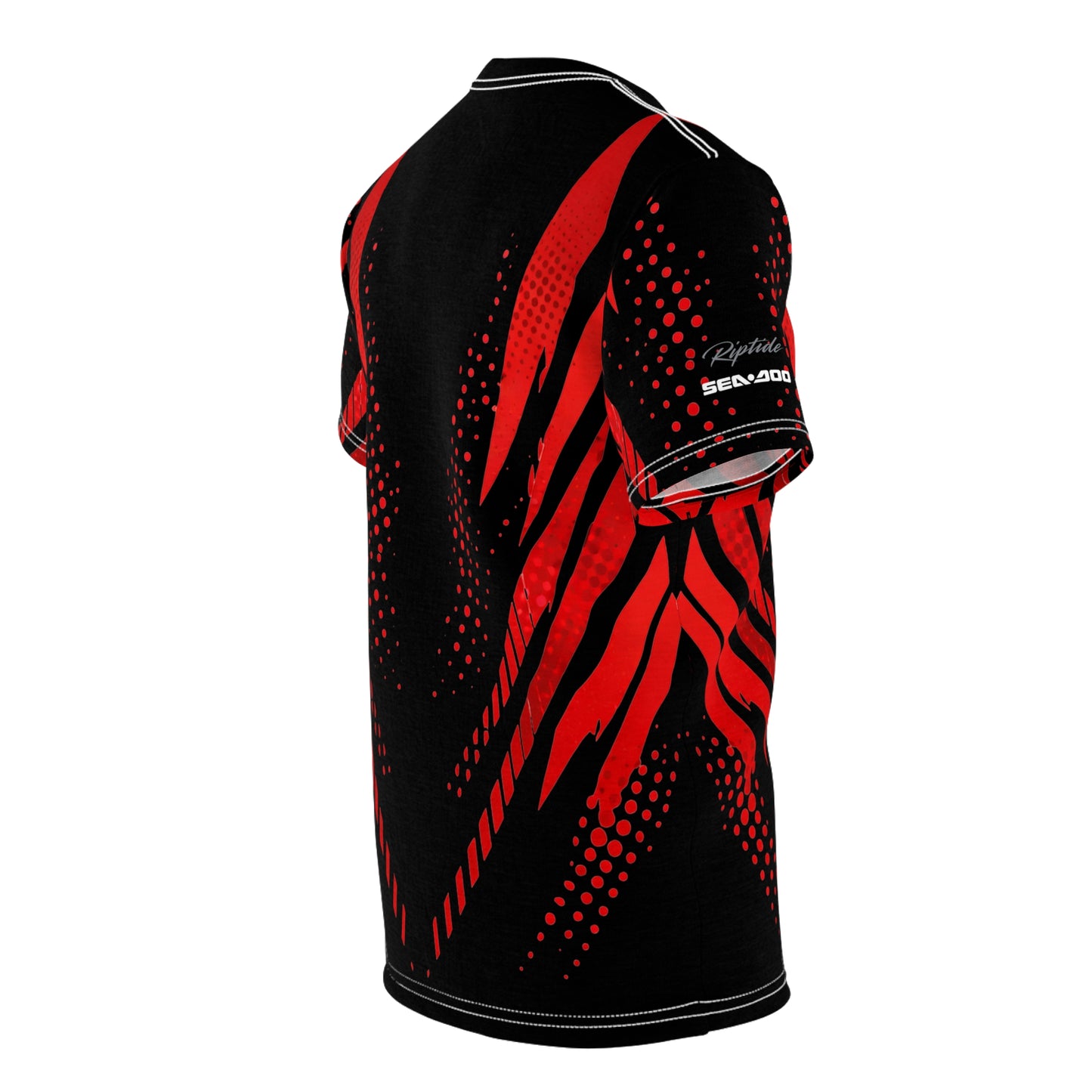 SeaDoo RXTX X-Team Cyber Racing Dri Fit Tee — Red & Black All-Over Print