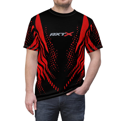 SeaDoo RXTX X-Team Cyber Racing Dri Fit Tee — Red & Black All-Over Print