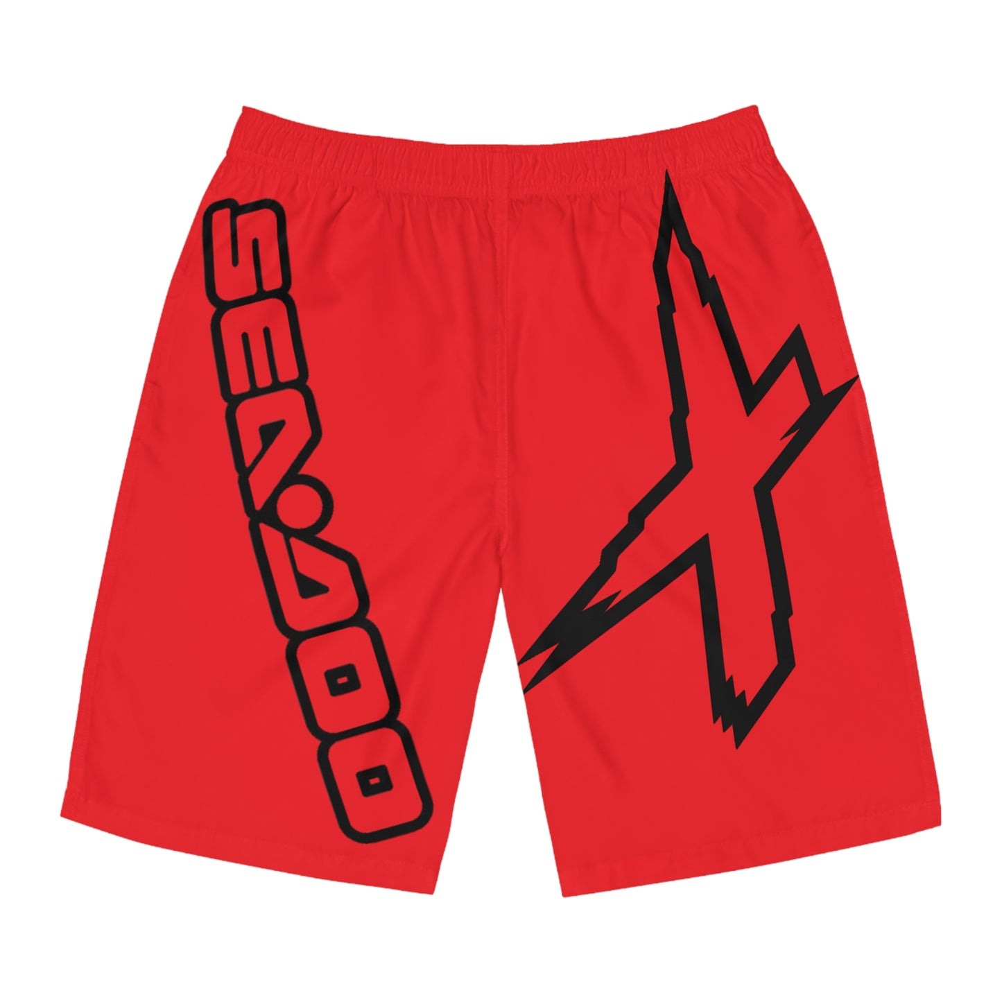 Men's X-Team Performance Board Shorts Loud— Beach Swim Trunks Red