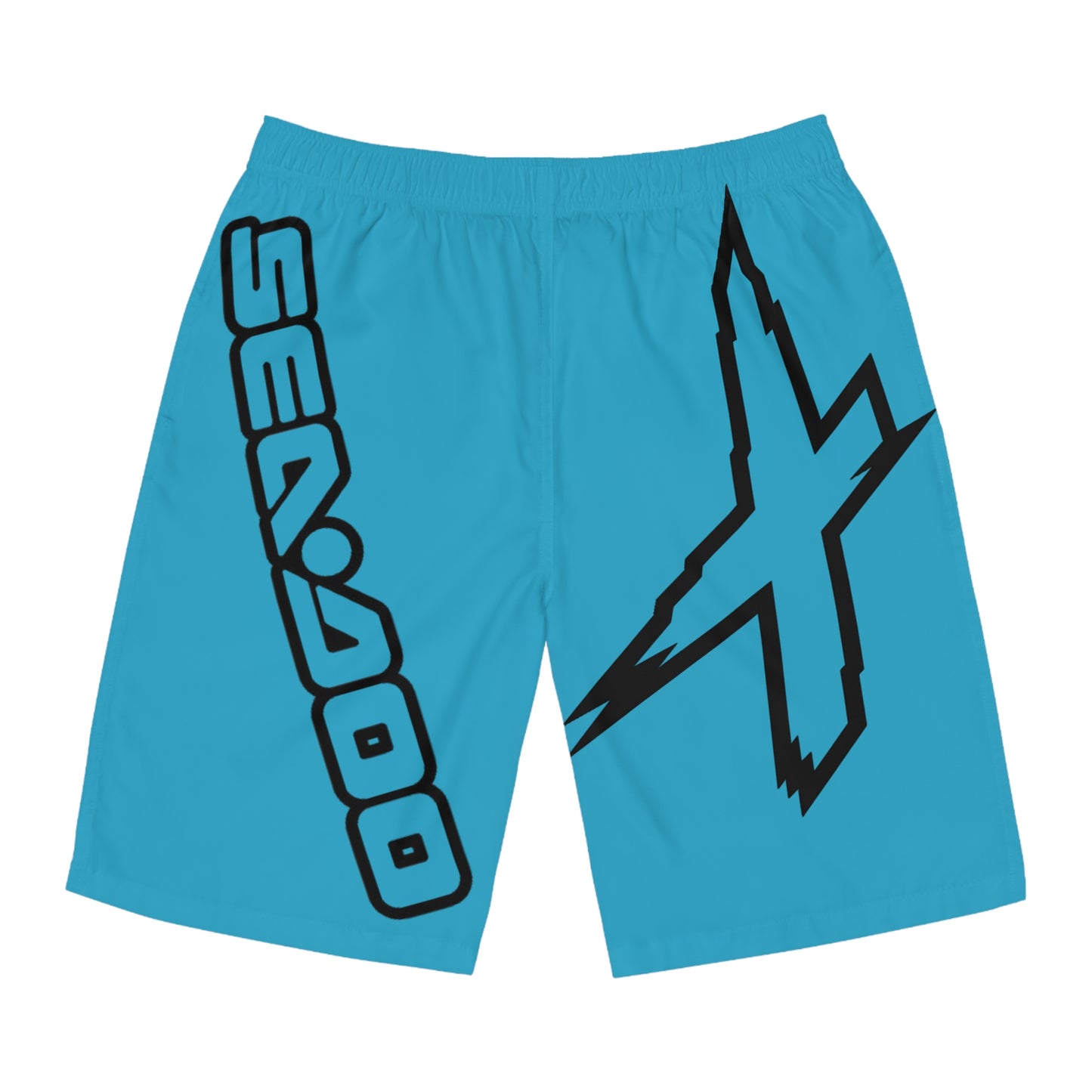 Men's X-Team Performance Board Shorts Loud— Beach Swim Trunks Turquoise