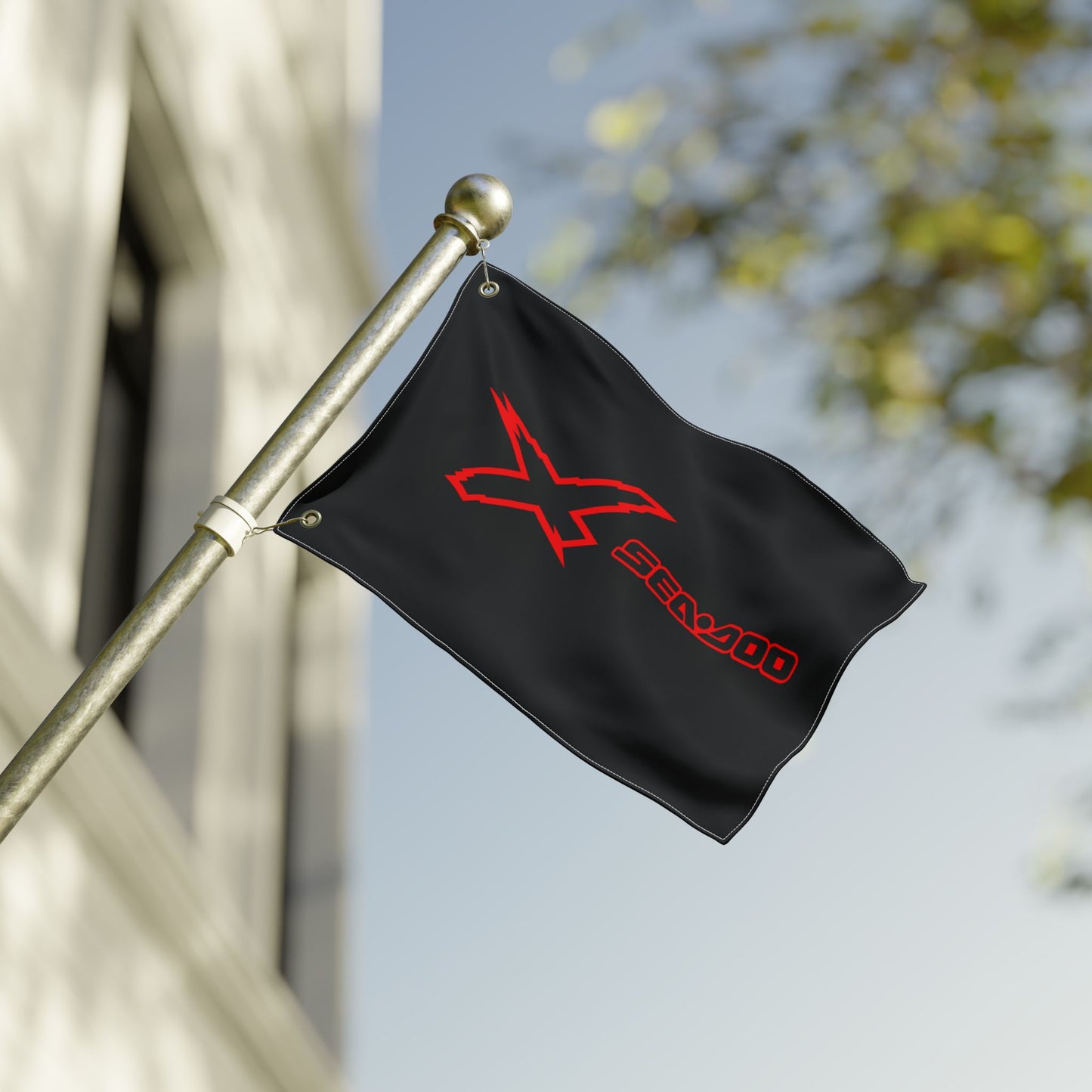 Sea‑Doo X-Team Performance Flag — Double‑Sided Red Watersports Banner