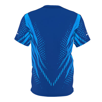 SeaDoo GTX X-Team Cyber Racing Dri Fit Tee — Gulfstream Blue & Abyss Blue All-Over Print