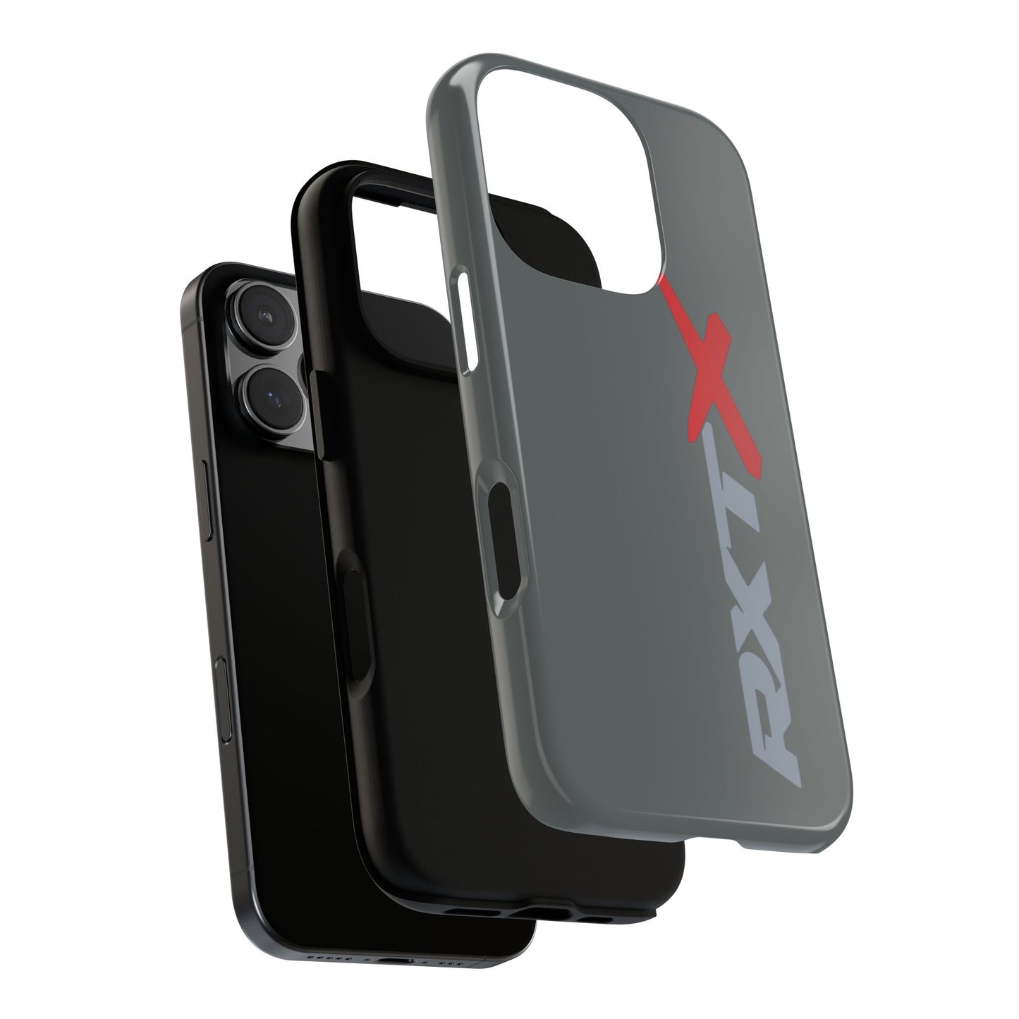 RXTX Tough Phone Case Protective Cover - iPhone Samsung Google Pixel -Dark Grey