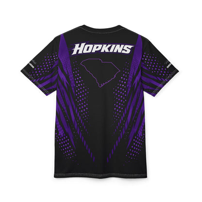 SeaDoo RXTX Cyber Racing Dri Fit Tee — Midnight Purple & Black All-Over Print