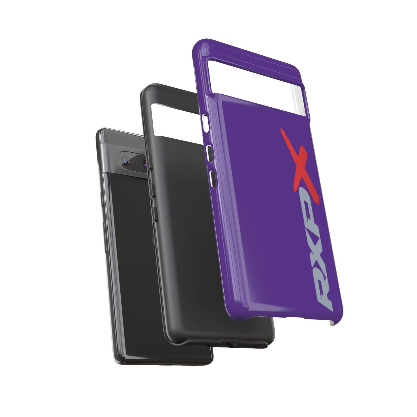 RXPX Tough Phone Case Protective Cover - iPhone Samsung Google Pixel - Purple