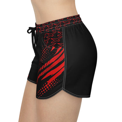 SeaDoo RXPX X-Team Women's Athletic Shorts — Dynamic Stripe Swim Shorts Red