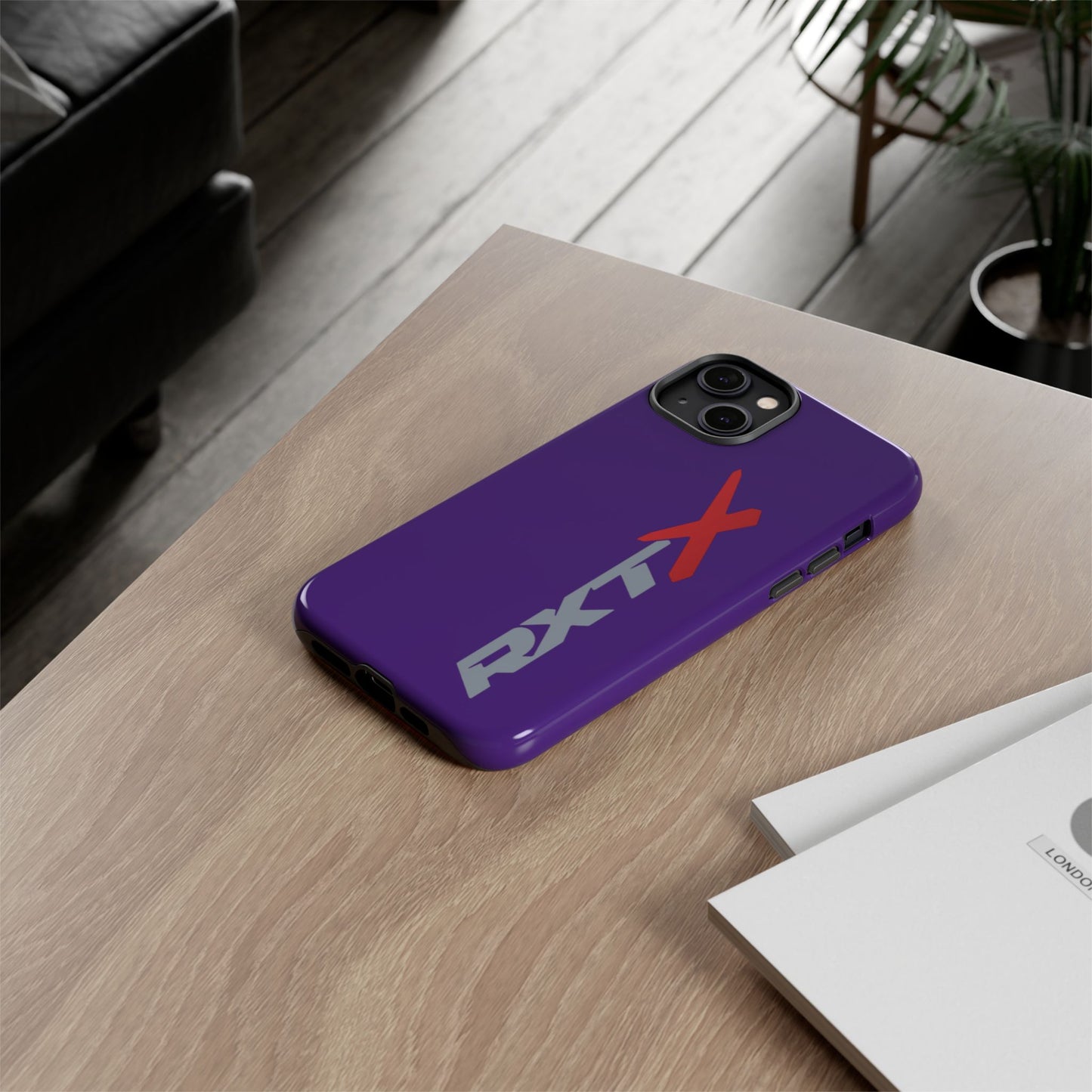RXTX Tough Phone Case Protective Cover - iPhone Samsung Google Pixel Purple