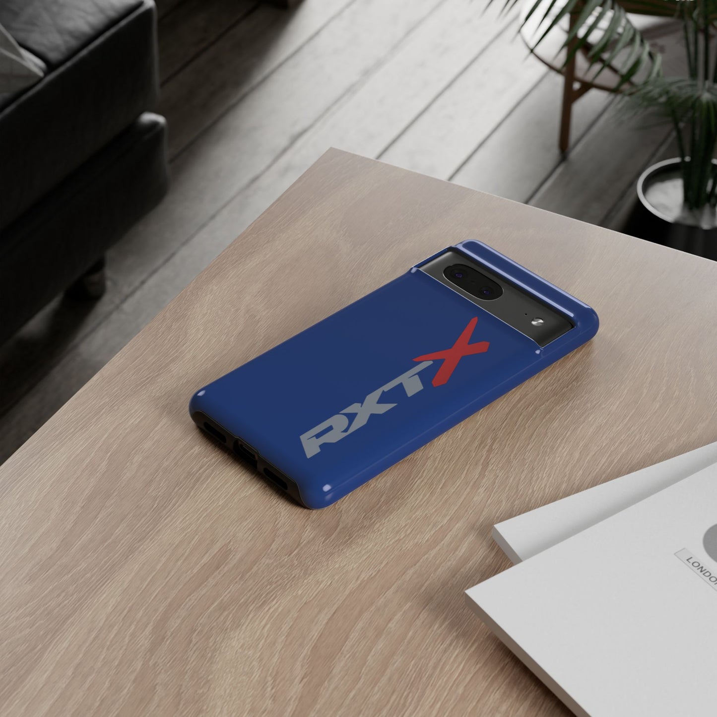 RXTX Tough Phone Case Protective Cover - iPhone Samsung Google Pixel Dark Blue