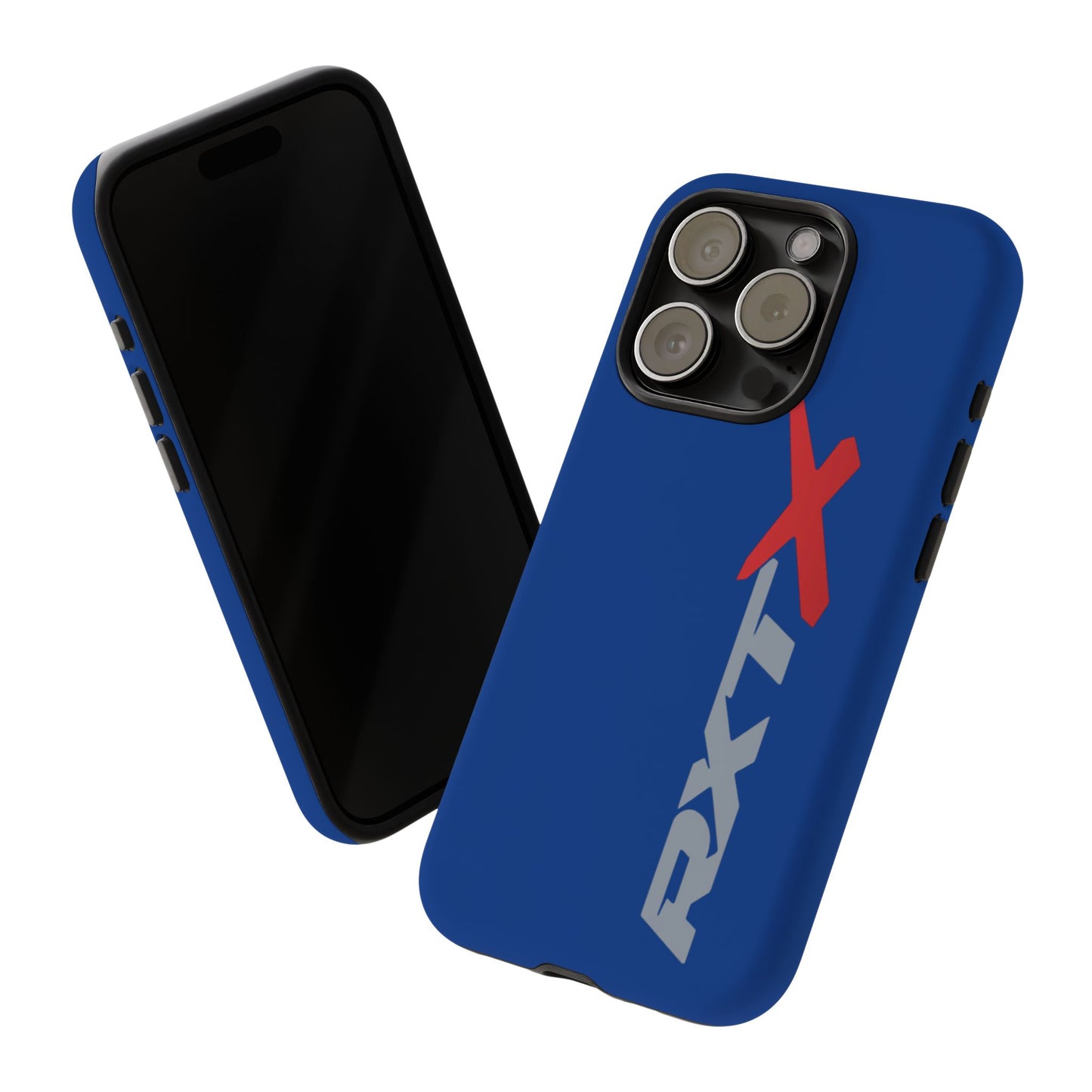 RXTX Tough Phone Case Protective Cover - iPhone Samsung Google Pixel Dark Blue