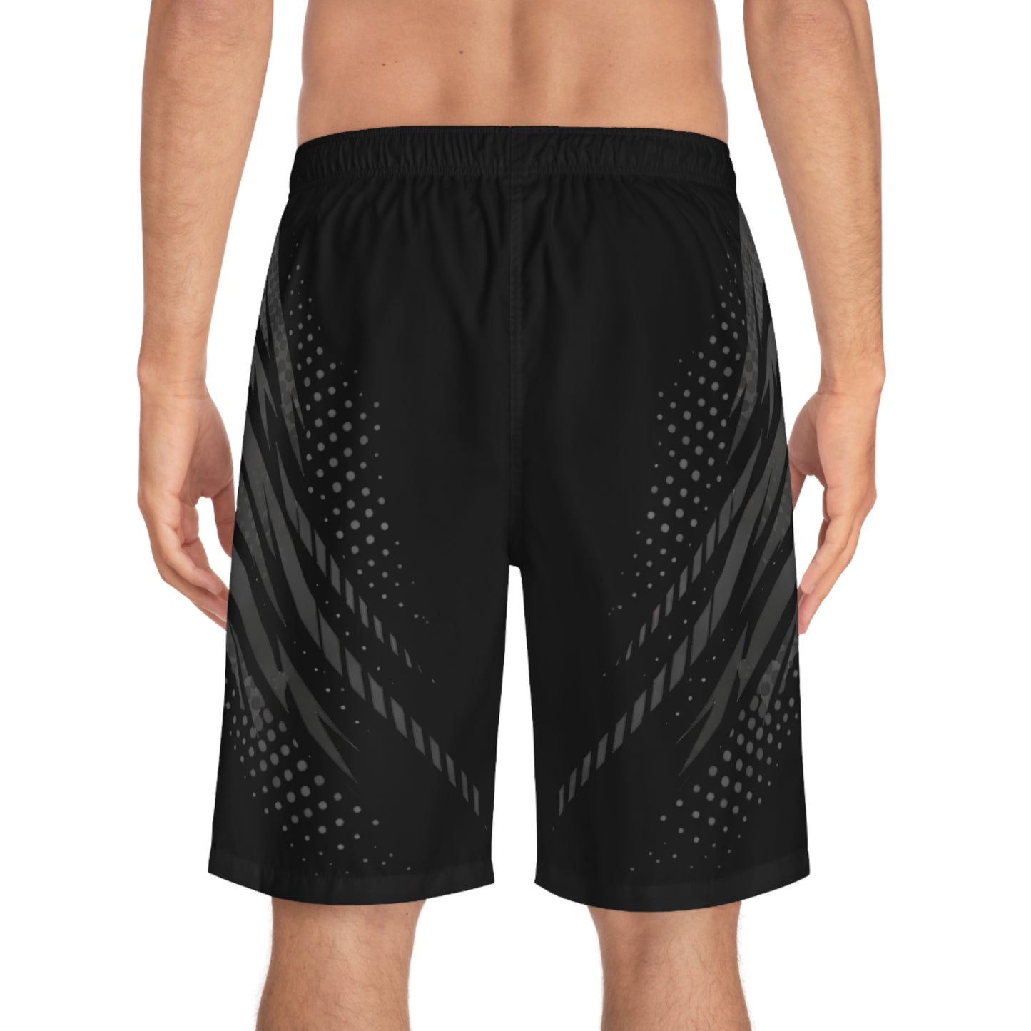 SeaDoo RXTX X-Team Men's Grey & Red Racing Board Shorts — Athletic Swim Trunks