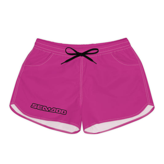 SeaDoo Performance Swim Shorts Women's Beach Riding Shorts Pink
