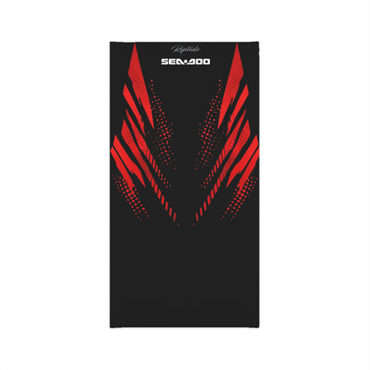 SeaDoo RXTX Racing Neck Gaiter — Red & Black Midweight Face Shield Mask
