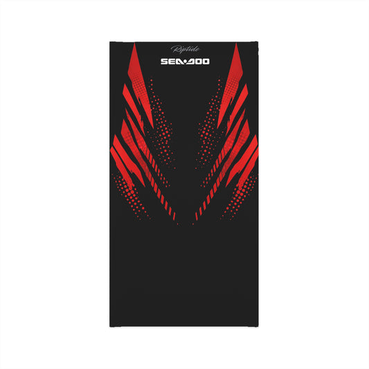 SeaDoo RXTX Racing Neck Gaiter — Red & Black Midweight Face Shield Mask