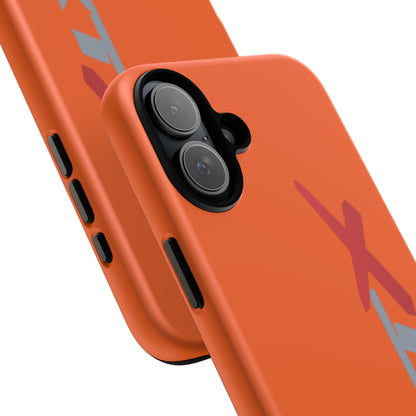RXTX Tough Phone Case Protective Cover - iPhone Samsung Google Pixel Orange