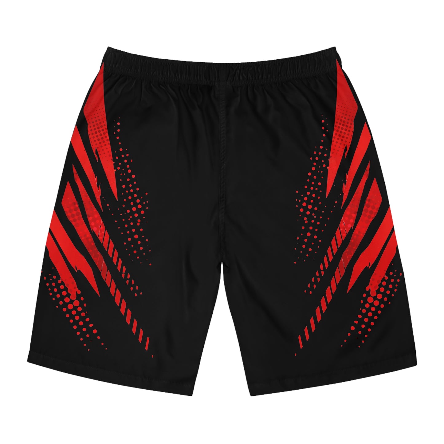 SeaDoo RXPX X-Team Men's Black & Red Racing Board Shorts — Athletic Swim Trunks