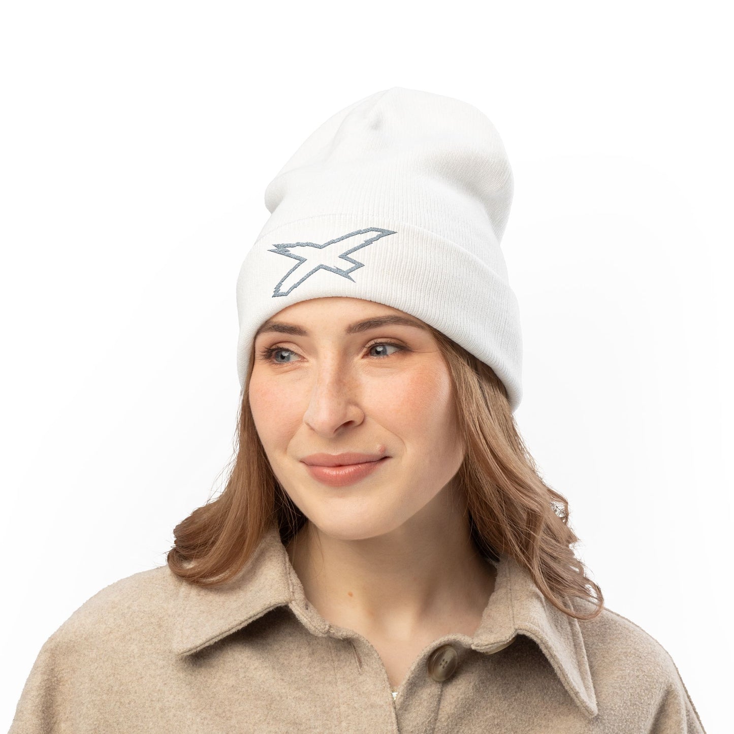 X-Team Knit Beanie — Embroidered Winter Hat Steel Grey