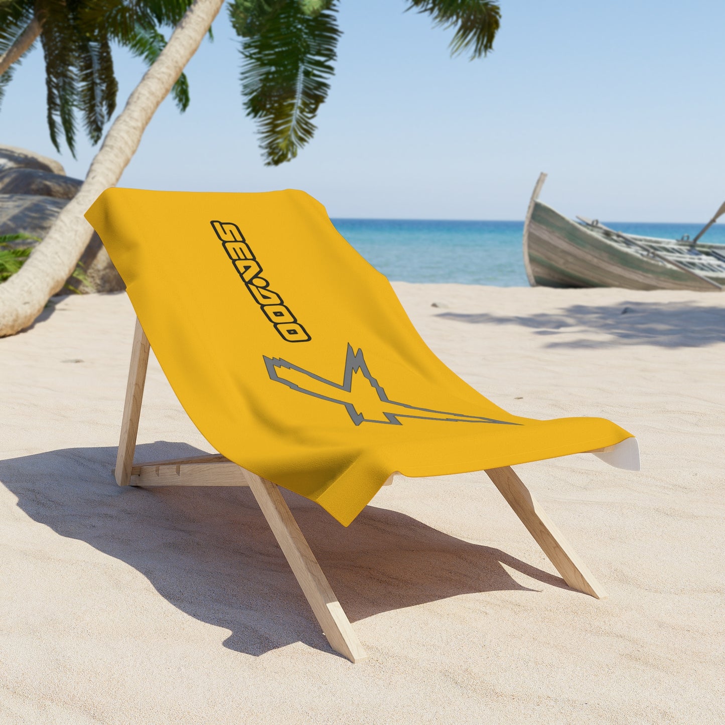 X-Team Performance Surf Beach Towel — Pool & Beach Towel Yellow/Steel