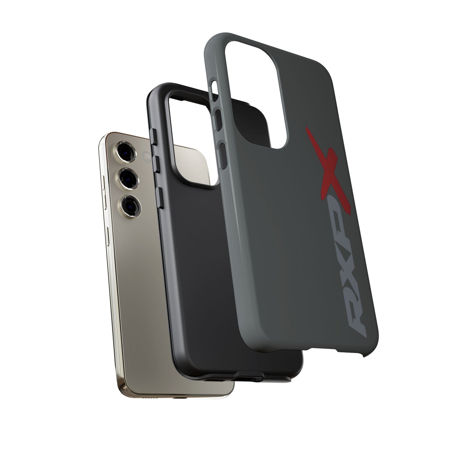 RXPX Tough Phone Case Protective Cover - iPhone Samsung Google Pixel - Grey