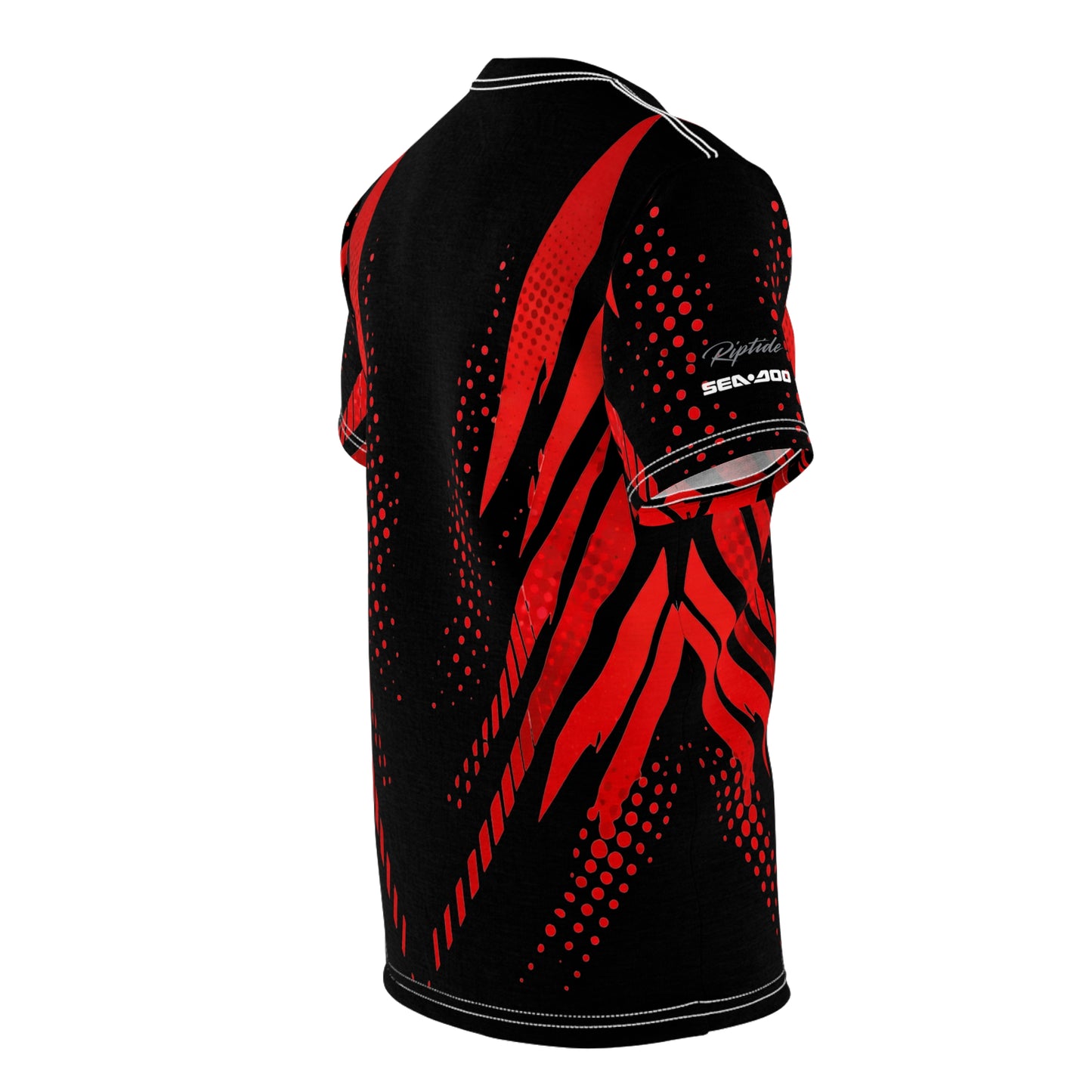 SeaDoo RXPX X-Team Cyber Racing Dri Fit Tee — Red & Black All-Over Print