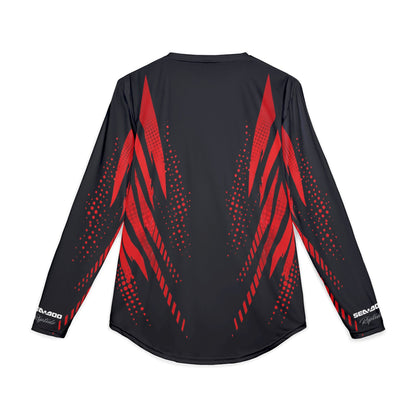Men's SeaDoo X-Team Performance UPF Protection UV Long Sleeve Shirt — Red