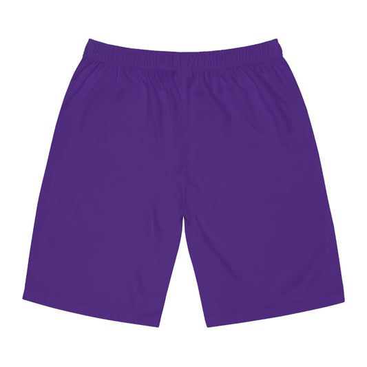 Men's X-Team Performance Board Shorts — Beach Swim Trunks Purple