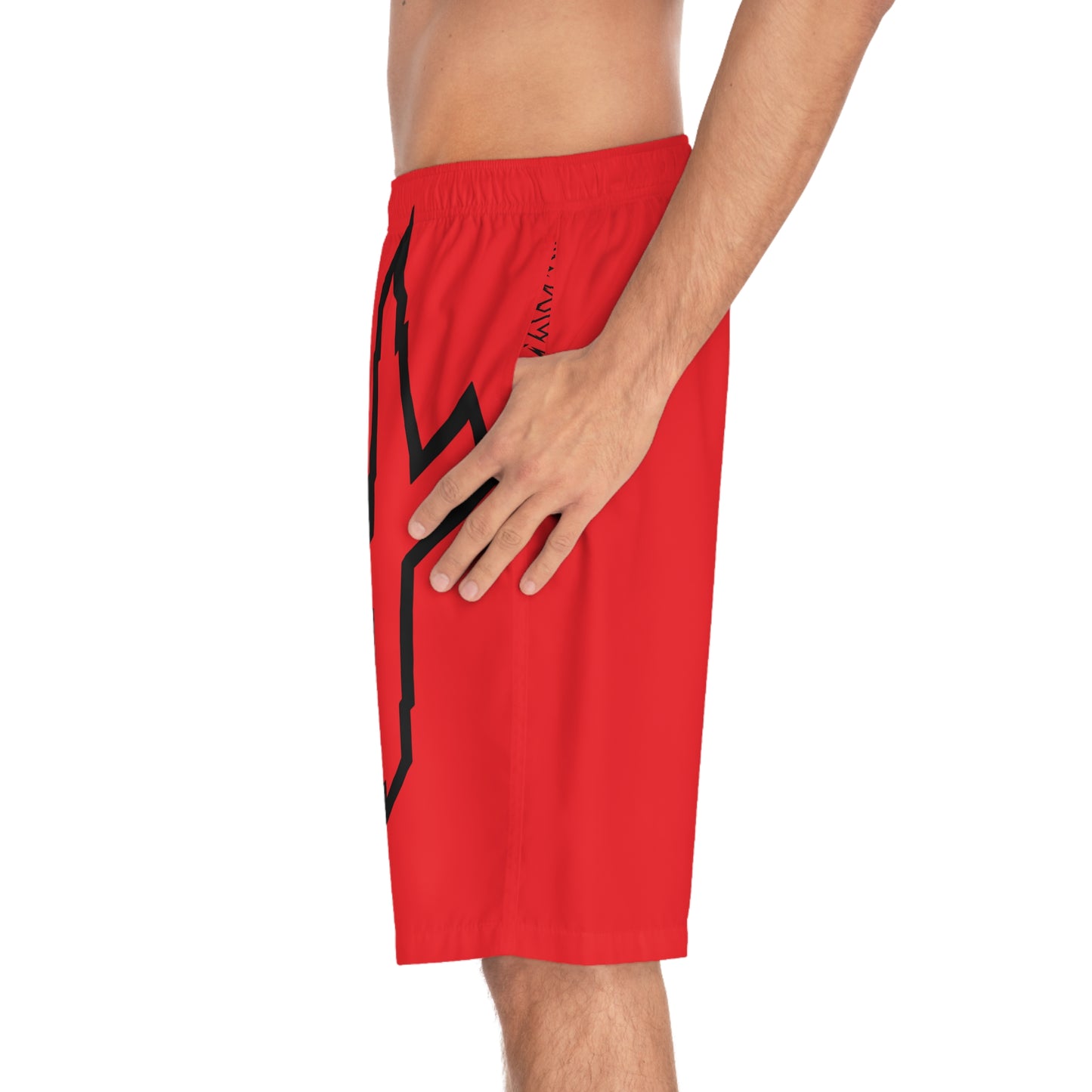 Men's X-Team Performance Board Shorts Loud— Beach Swim Trunks Red
