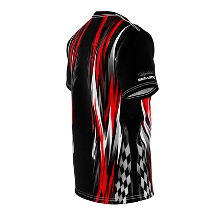 SeaDoo RXPX Racing Graphic Tee — Red & Black All-Over Print