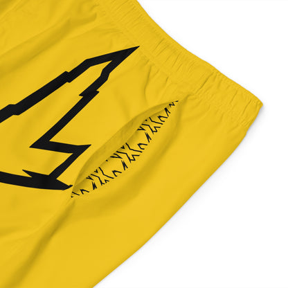 Men's X-Team Performance Board Shorts Loud— Beach Swim Trunks Millenium Yellow