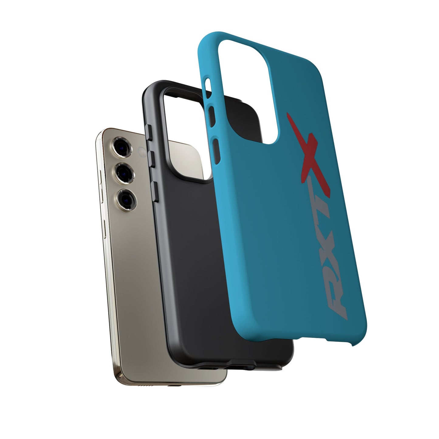 RXTX Tough Phone Case Protective Cover - iPhone Samsung Google Pixel Turquoise