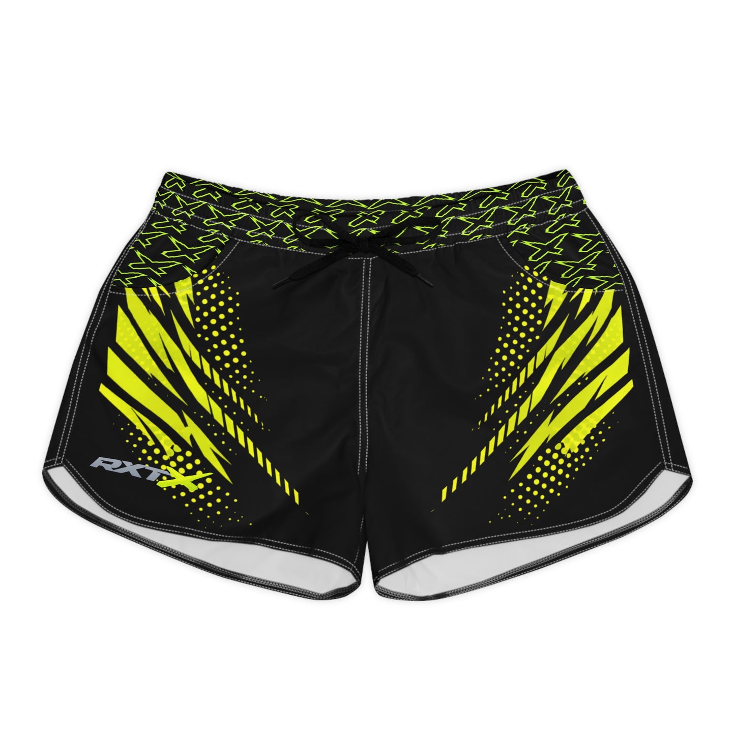 SeaDoo RXTX X-Team Women's Athletic Shorts — Dynamic Stripe Swim Shorts Manta Green