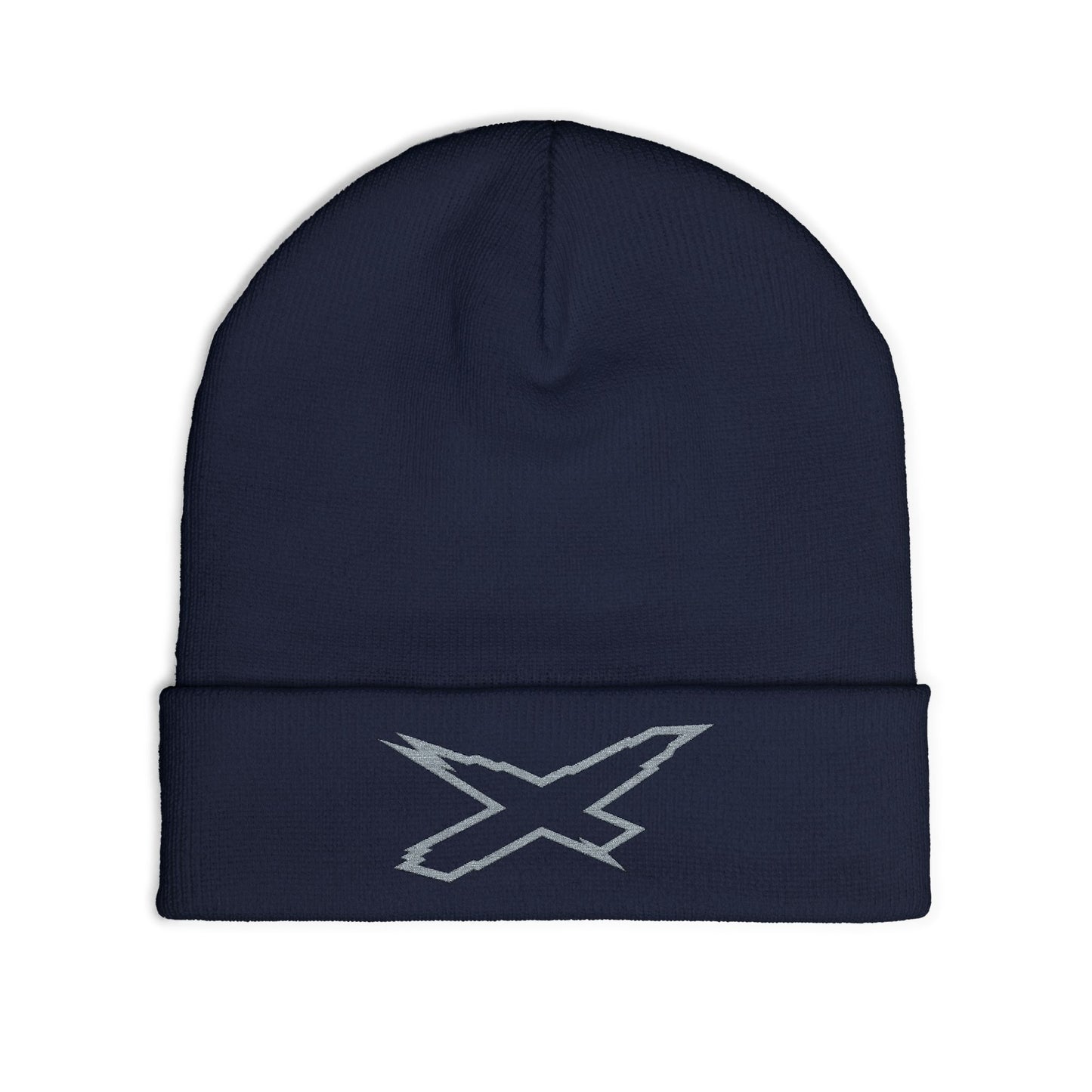 X-Team Knit Beanie — Embroidered Winter Hat Steel Grey