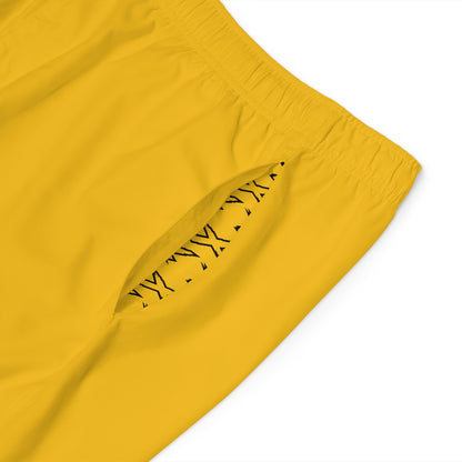 Men's X-Team Performance Board Shorts — Beach Swim Trunks Millenium Yellow
