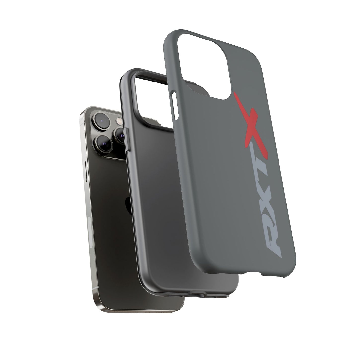 RXTX Tough Phone Case Protective Cover - iPhone Samsung Google Pixel -Dark Grey
