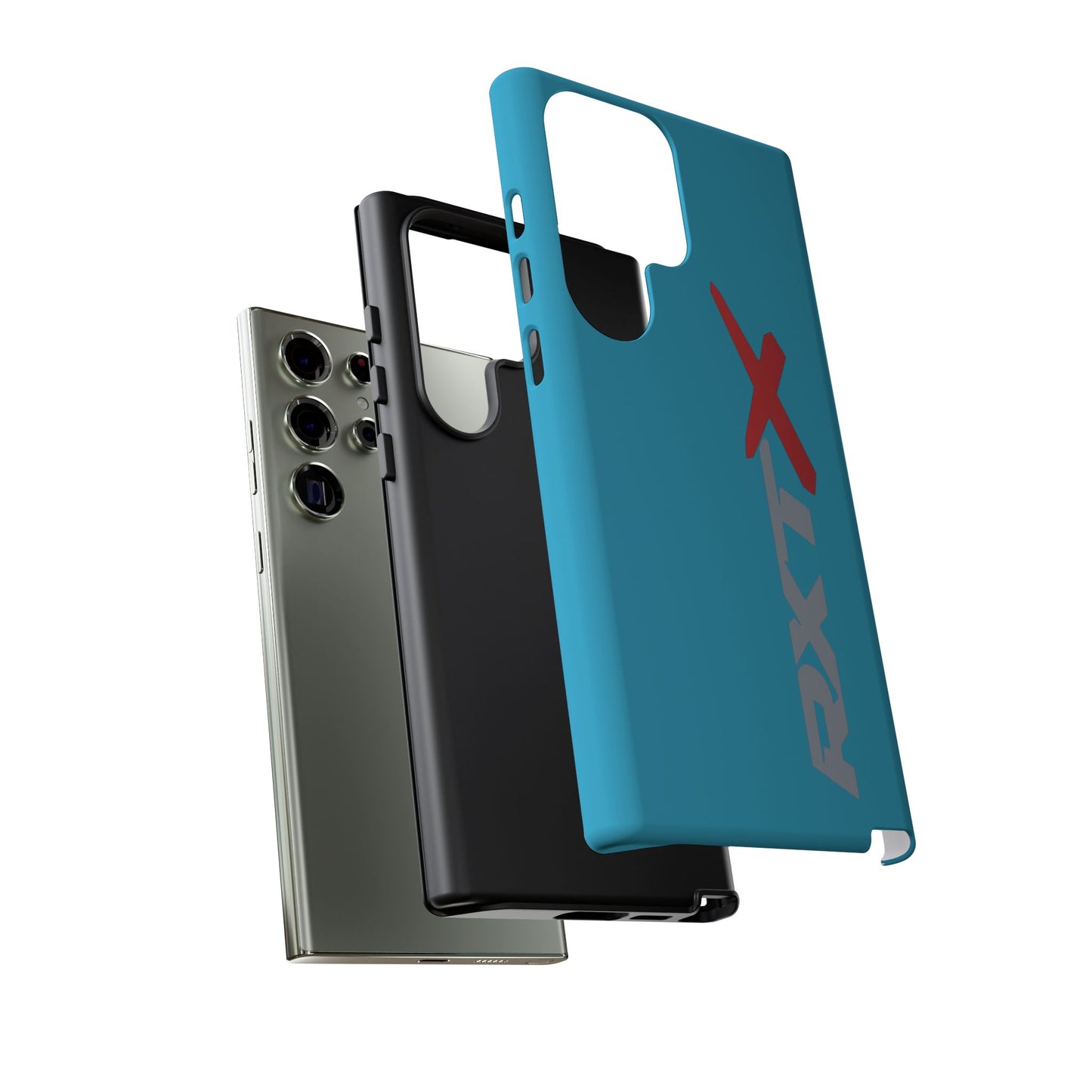 RXTX Tough Phone Case Protective Cover - iPhone Samsung Google Pixel Turquoise