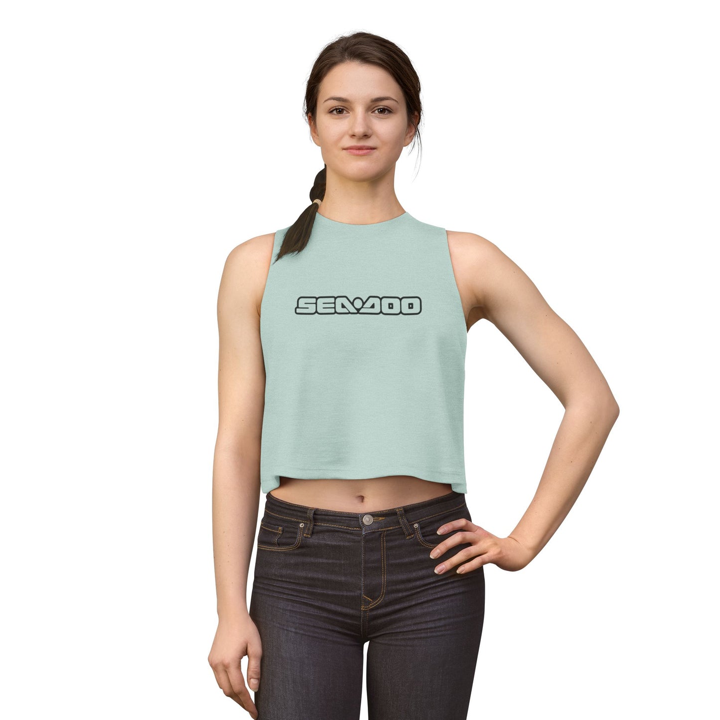 Sea-Doo Crop Top — Retro Watersports Logo Tank for Women