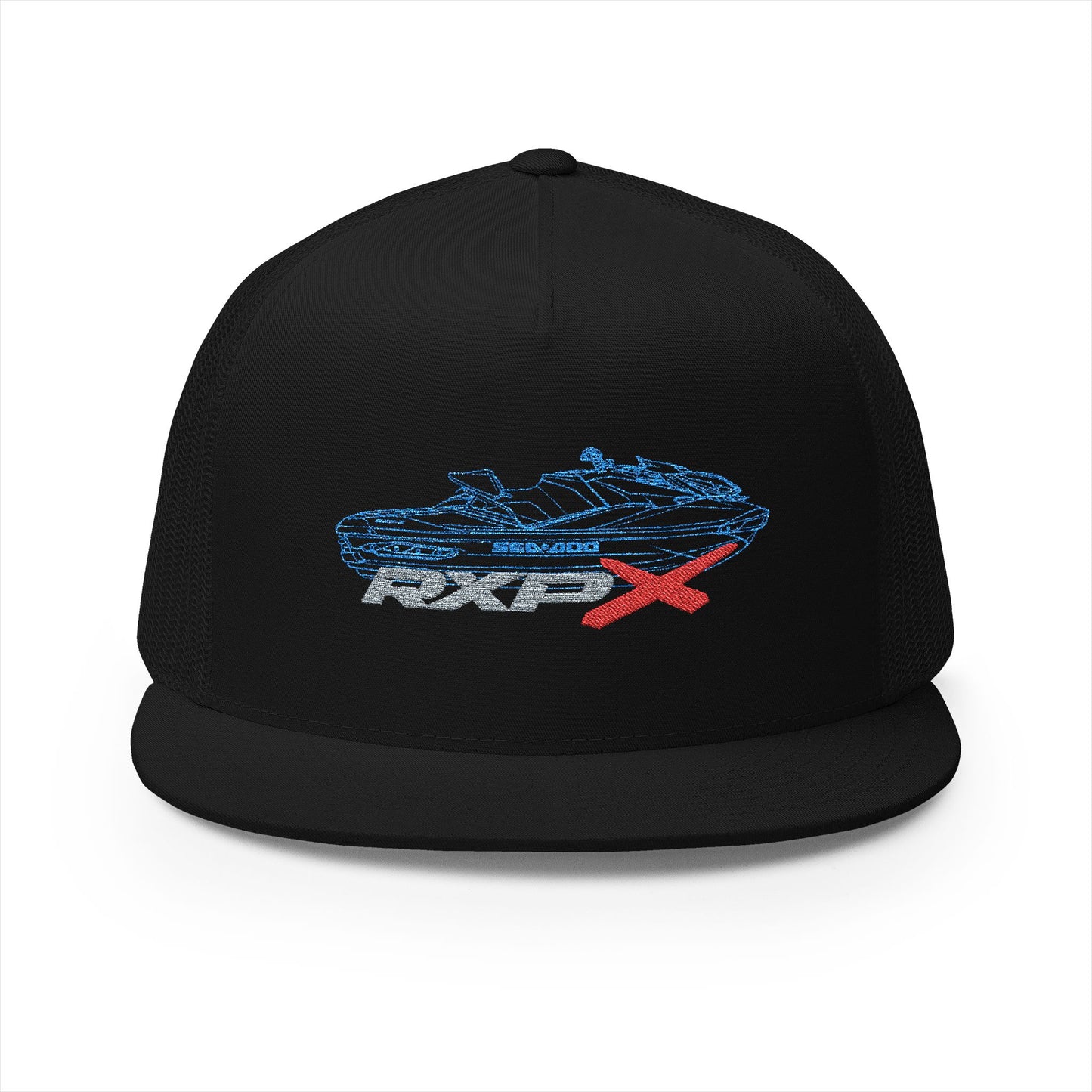 Sea-Doo RXPX Outline Embroidered Trucker Hat — Silhouette Blue