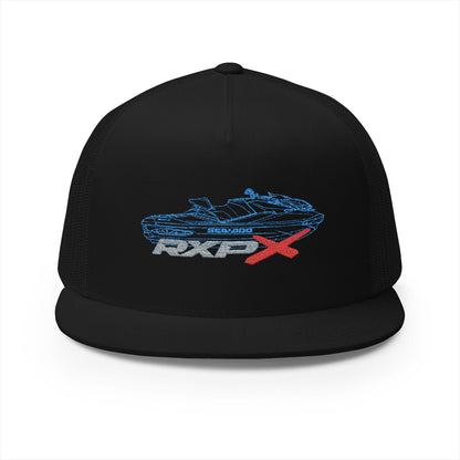 Sea-Doo RXPX Outline Embroidered Trucker Hat — Silhouette Blue