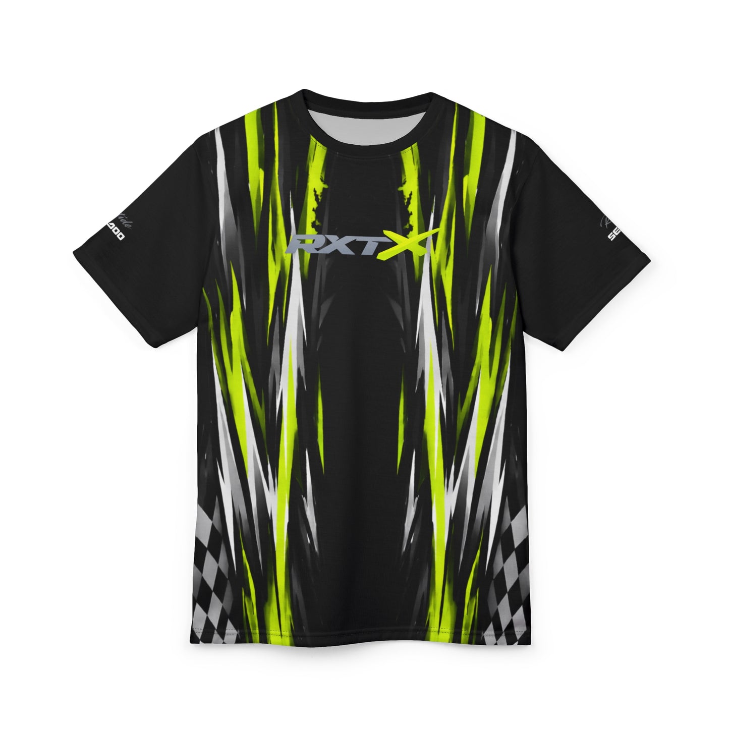 SeaDoo RXT-X Racing Graphic Tee — Manta Green & Black All-Over Print