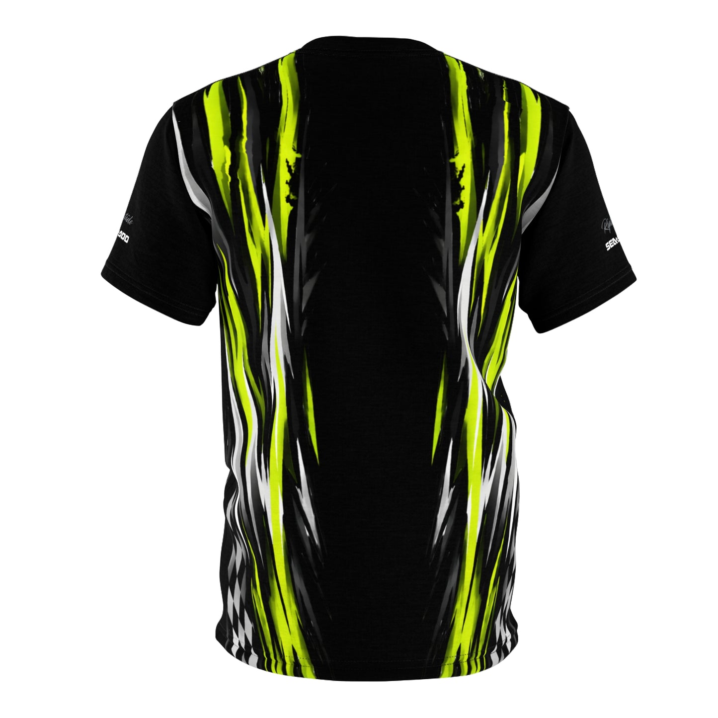 SeaDoo X-Team Racing Graphic Tee — Manta Green & Black All-Over Print