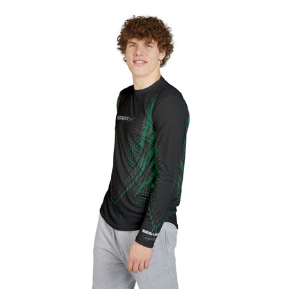 Men's SeaDoo RXPX X-Team Performance UPF Protection UV Long Sleeve Shirt — Apex Racing Green & Carbon Fiber