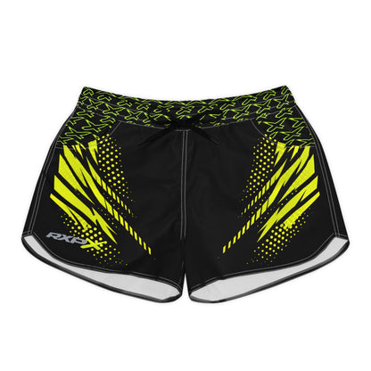 SeaDoo RXPX X-Team Women's Athletic Shorts — Dynamic Stripe Swim Shorts Manta Green