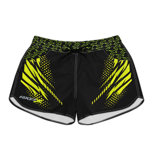 SeaDoo RXPX X-Team Women's Athletic Shorts — Dynamic Stripe Swim Shorts Manta Green