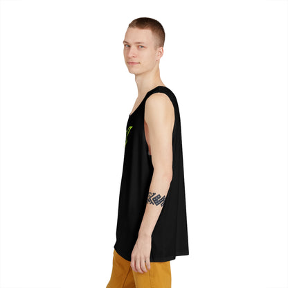 Men's X-Team Black Tank Top — Minimal Everyday Muscle Tank Neon Yellow